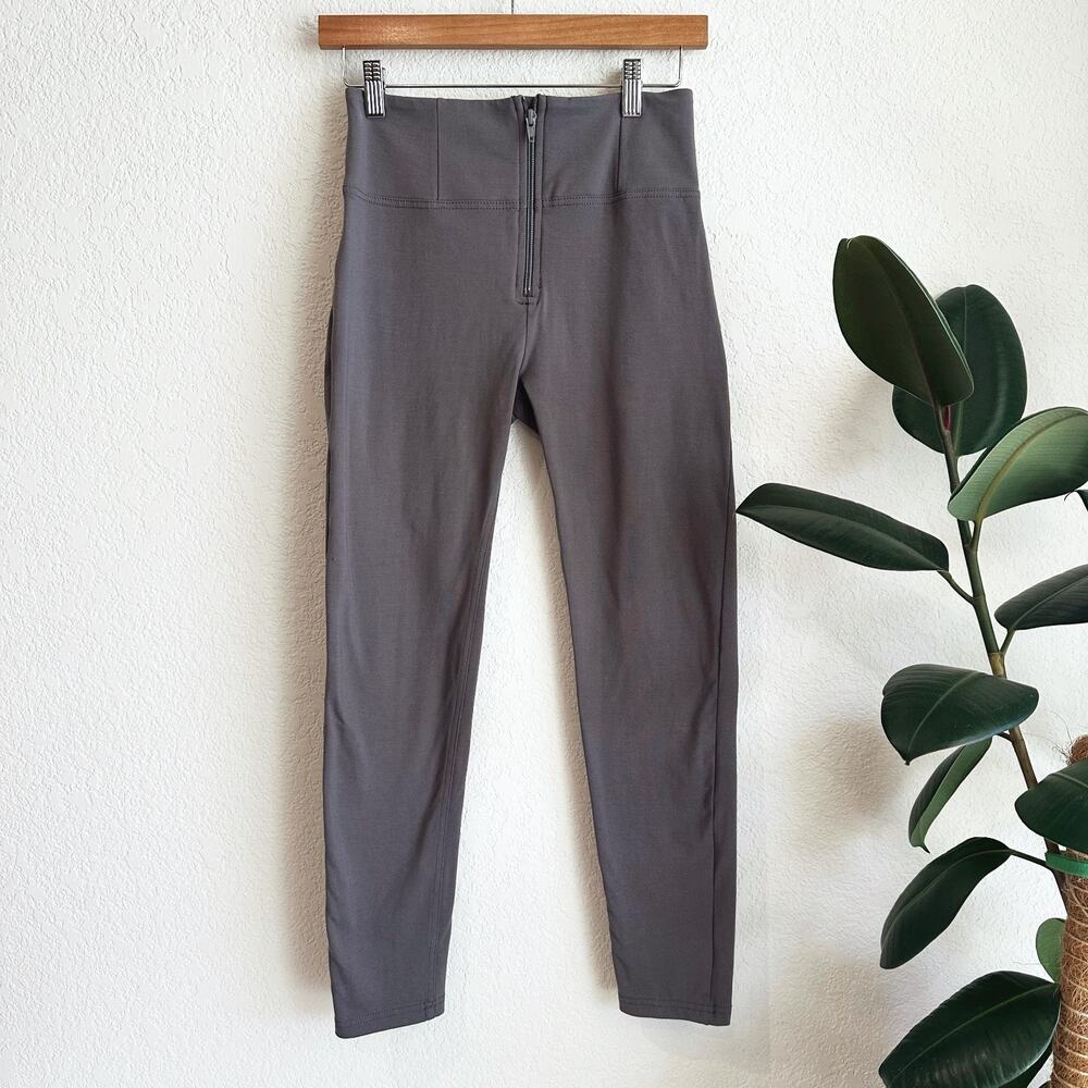 Freddy WRUP Fashion Leggings Womens Size 4 Gray Skinny Booty Boost Shaping Zip